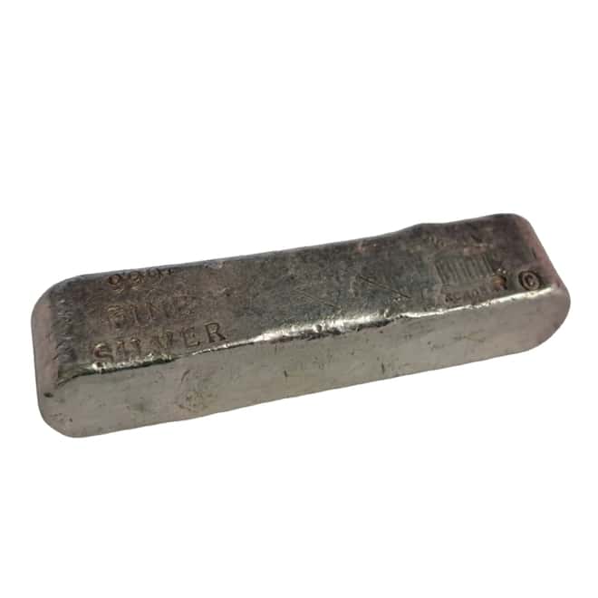 5.07 oz Academy Vintage Silver Bar Poured .999+ Fine