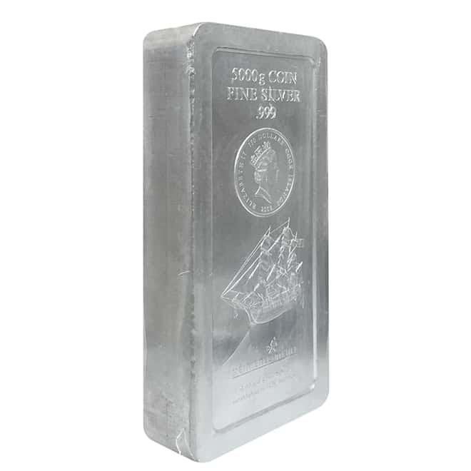 2008 5 Kilo Silver Heimerle & Meule Cook Islands $150 Coin Bar .999 Fine