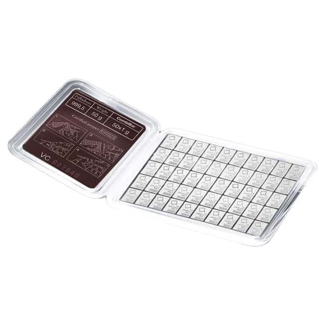 50 x 1 gram Palladium Valcambi CombiBar .9995 Fine (In Assay)
