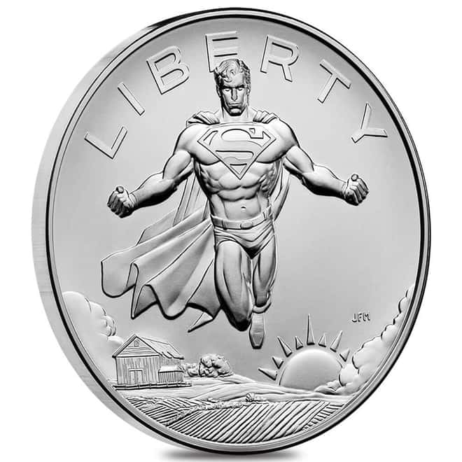 2025 US Mint 1 oz DC Comics Superman Silver Medal .999 Fine