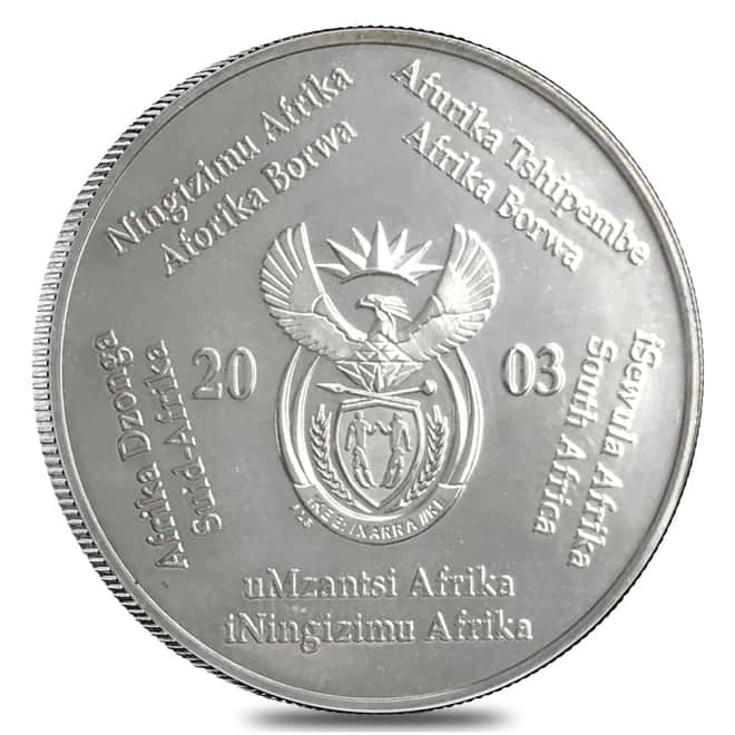 2003 South African Krugerrand Tiffany Diamond Commem 5-Coin Proof Set (w/Box & COA)