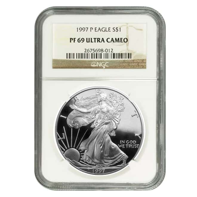 1997 3-Coin Proof Impressions of Liberty Set NGC PF 69 Ultra Cameo (w/Box&COA)