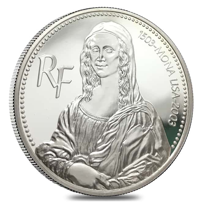 2003 France Gold 20 Euro & Silver 1.5 Euro Mona Lisa Proof 2-Coin Set (w/Box & COA)
