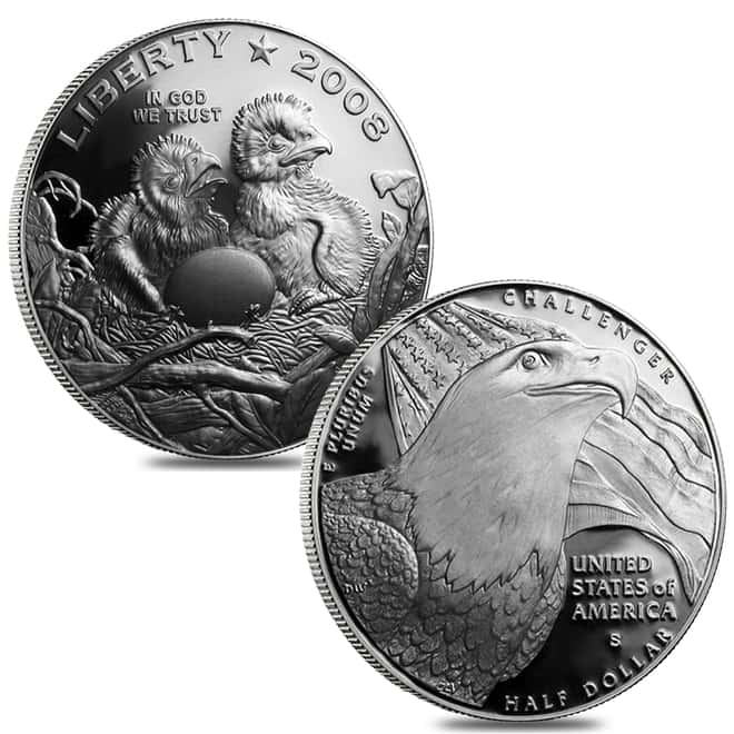 2008 W/P/S Bald Eagle Commemorative Proof 3-Coin Set (w/Box & COA)
