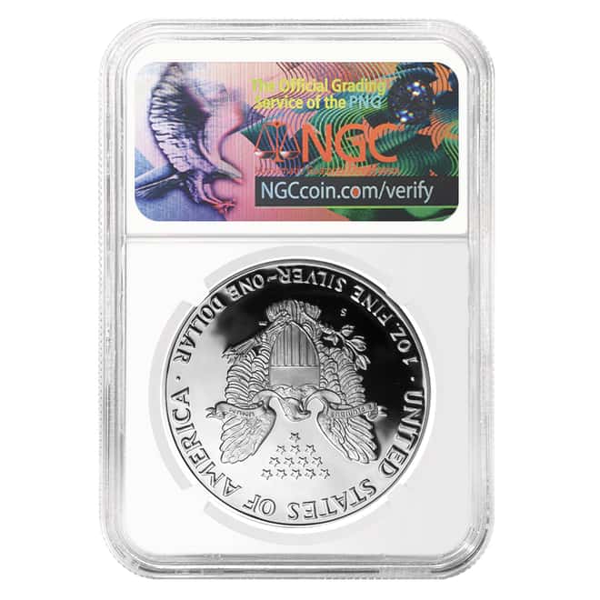2017-S 1 oz Proof Silver American Eagle NGC PF 70 UCAM Early Releases (Trolley Label)