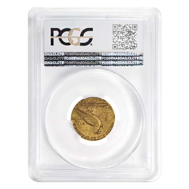 1910 $2.5 Gold Quarter Eagle Indian Head PCGS AU 50 