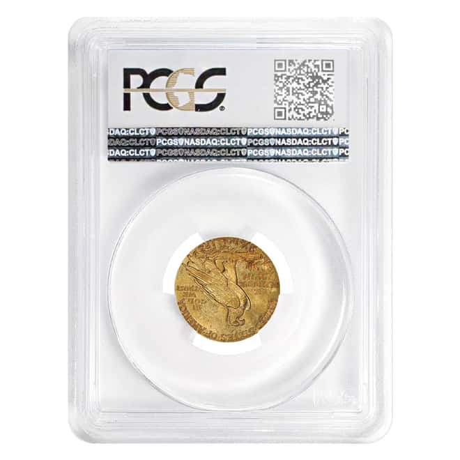 1925 D $2.5 Gold Quarter Eagle Indian Head PCGS MS 62