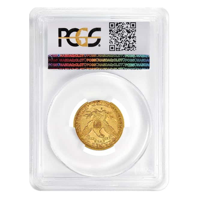 1892 S $5 Liberty Head Half Eagle Gold Coin PCGS AU 55