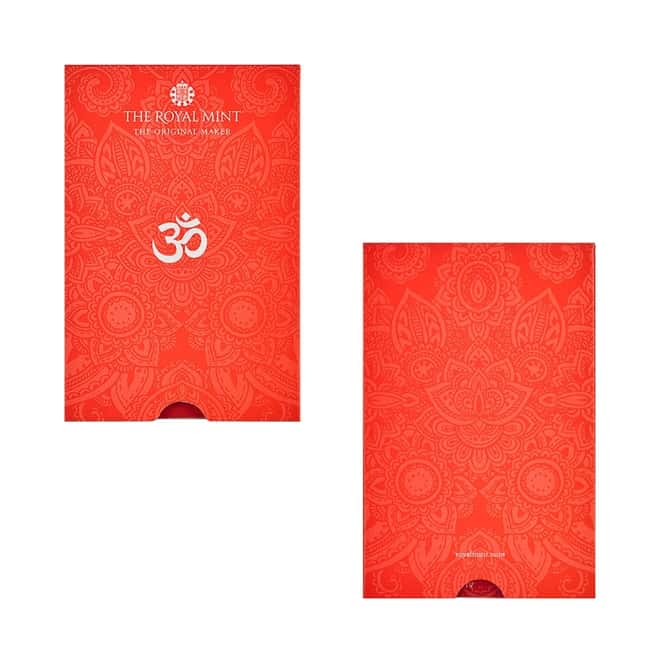1 gram Britannia Gold Bar Henna Design .9999 Fine (In Assay)
