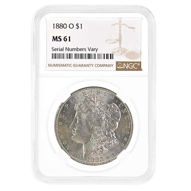 1880-O Morgan Silver Dollar $1 NGC MS 61