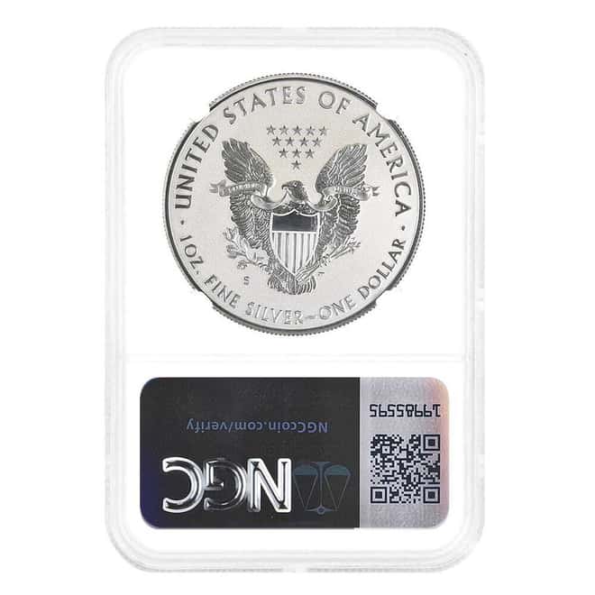 2019-S 1 oz Enhanced Reverse Proof Silver Eagle NGC PF 70