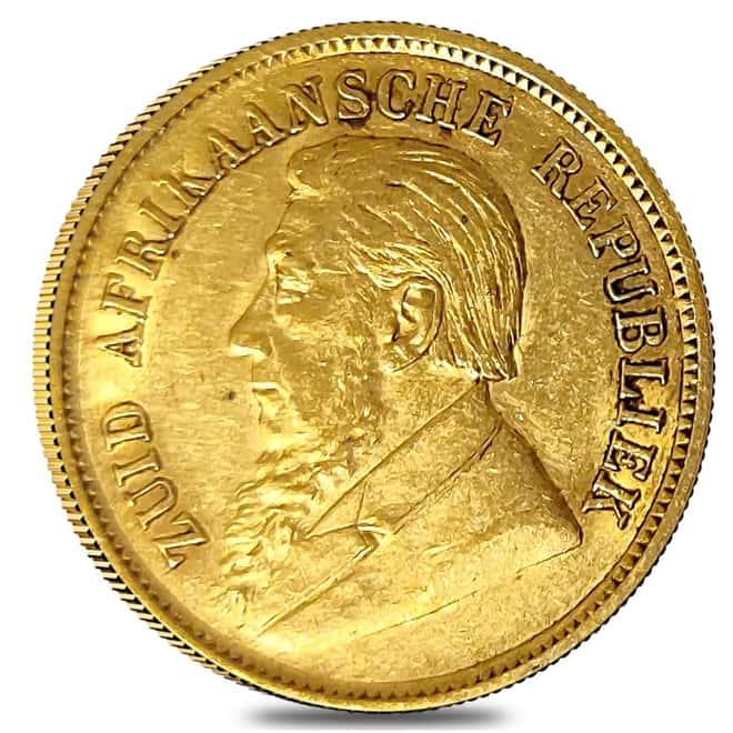 South Africa 1/2 Pond Gold Coin AGW .1176 oz Avg Circ (Random Year)