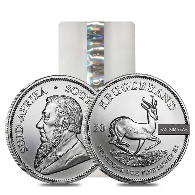 South Africa 1 oz Silver Krugerrand BU (Random Year)
