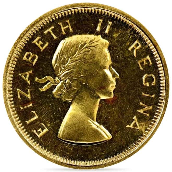 South Africa 1 Pound Gold Coin Avg Circ (Random Year)