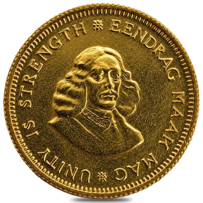 South Africa 1 Rand Gold Coin Cull (Random Year)