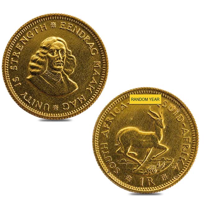 South Africa 1 Rand Gold Coin Cull (Random Year)