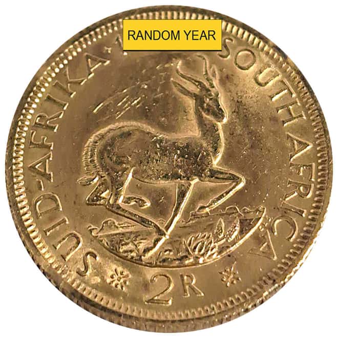 South Africa 2 Rand Gold Coin Cull (Random Year)
