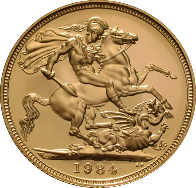 1984 Great Britain UK 3-Coin Gold Proof Set (w/Box & COA)