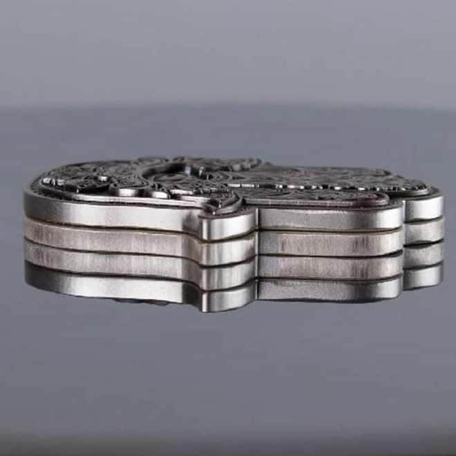 2 oz South Korea Silver Hamsa Hand of Fatima Stackable .999 Fine
