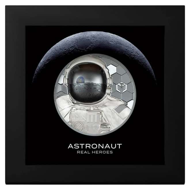 2024 Cook Islands 3 oz Silver Real Heroes Astronaut Coin