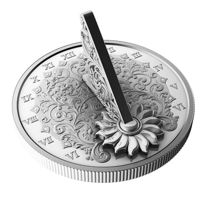 2025 Canada 1 oz Sundial 3D Silver Coin .9999 Fine