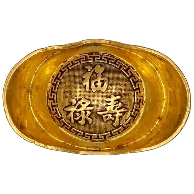 1.2057 oz Chinese Sycee Yuanbao 1 Tael Shaped Ingot .995 Fine Gold (Scruffy)
