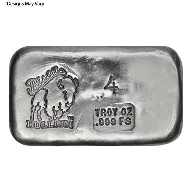 4 oz Generic Silver Bar .999 Fine
