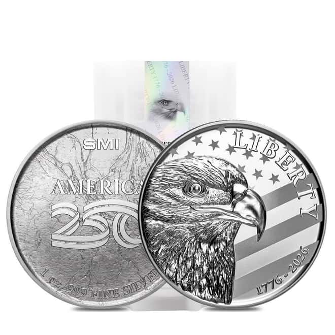 1 oz Sunshine Mint American Eagle 250th Anniversary Silver Round .999 Fine