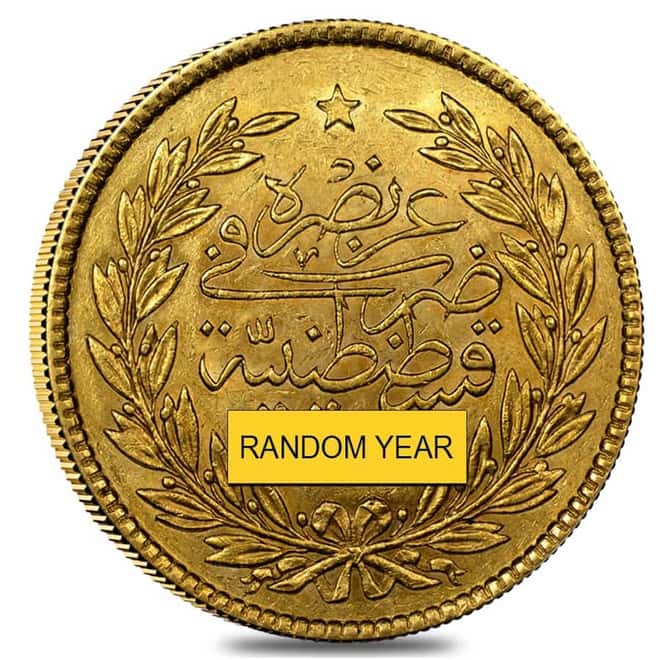 Turkey Gold 500 Kurush AGW 1.0637 oz - Ex-Jewelry (Random Year)