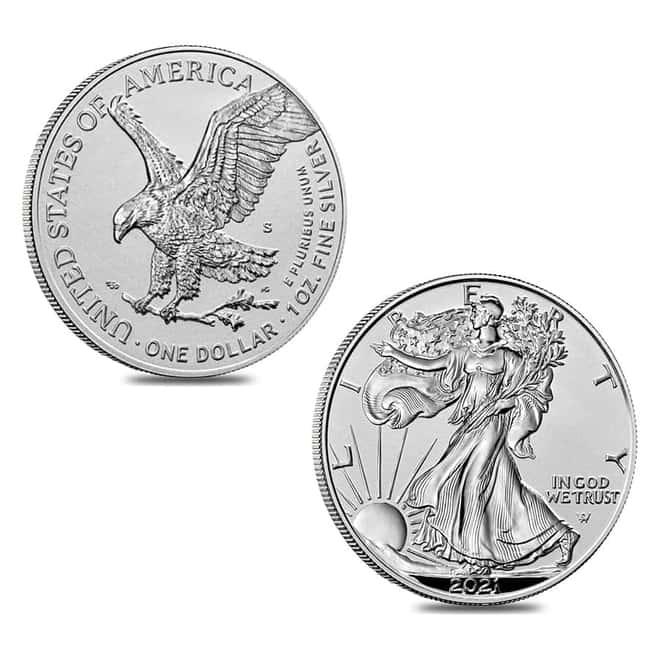 2021 W/S 1 oz Reverse Proof Silver American Eagle 2-Coin Set Designer Edition (w/Box & COA)