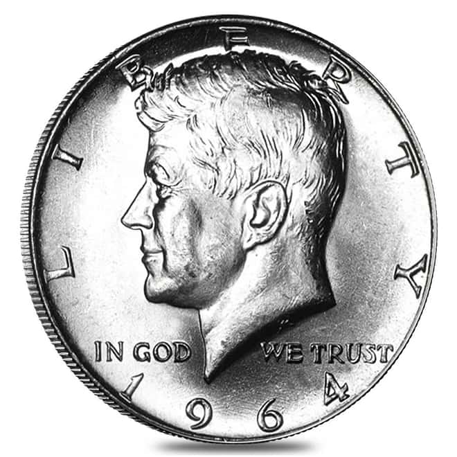 $100 Face Value Bag - 200 Coins - 90% Silver 1964 Kennedy Half Dollars 50c (Uncirculated) 