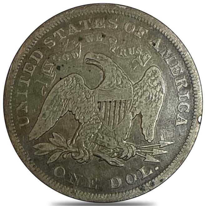 United States Seated Liberty Silver Dollar $1 Cull (Random Year)