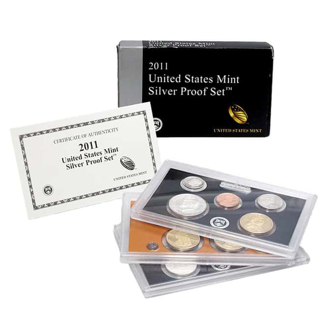 2011-S US Mint Proof Silver Set (w/Box & COA)