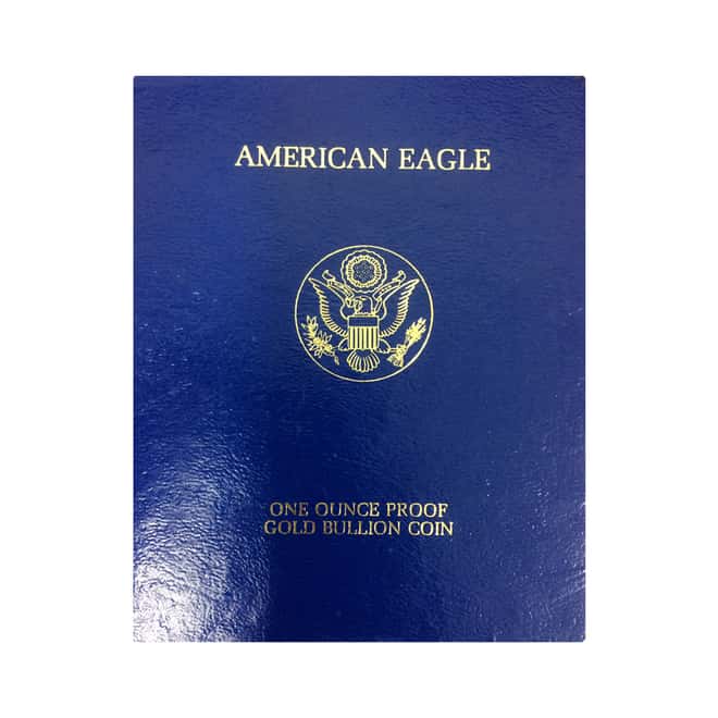 1987-W 1 oz $50 Proof Gold American Eagle (w/Box & COA)