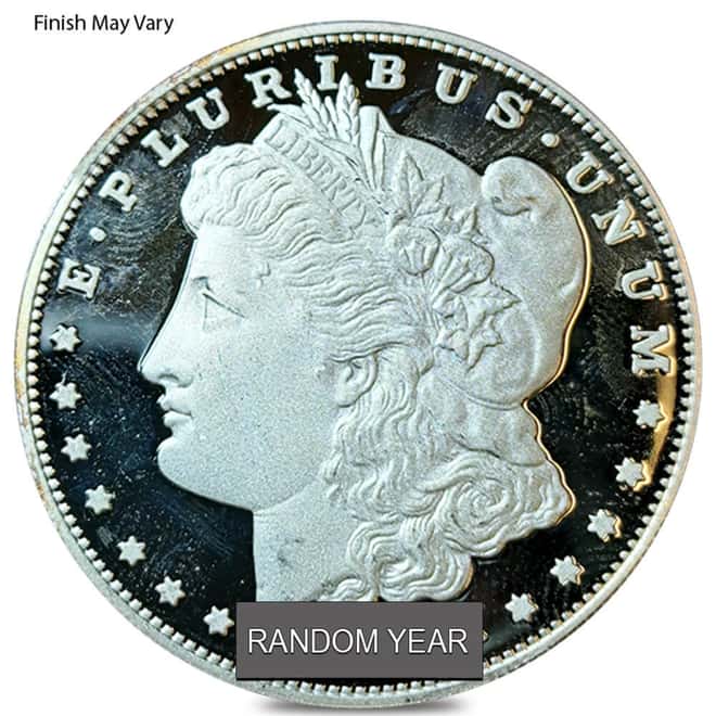 US Mint Modern Morgan/Peace Silver Dollar .999 Fine Scruffy (Random Year)