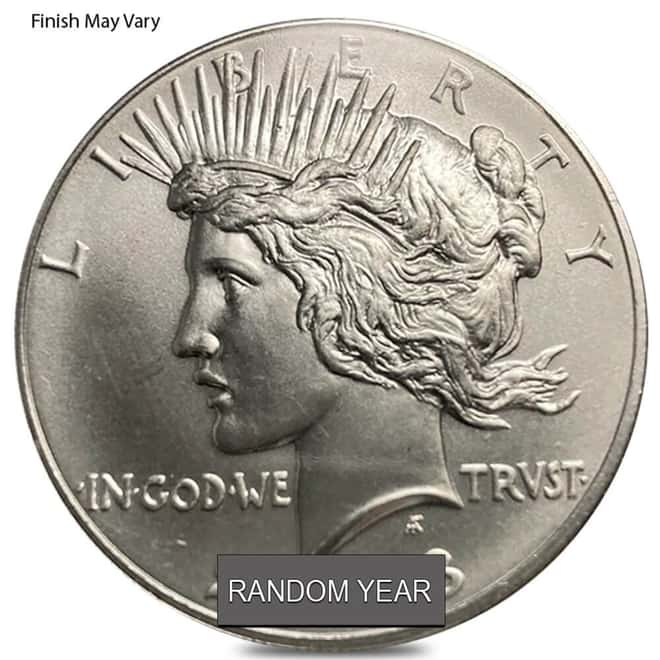 US Mint Modern Morgan/Peace Silver Dollar .999 Fine Scruffy (Random Year)