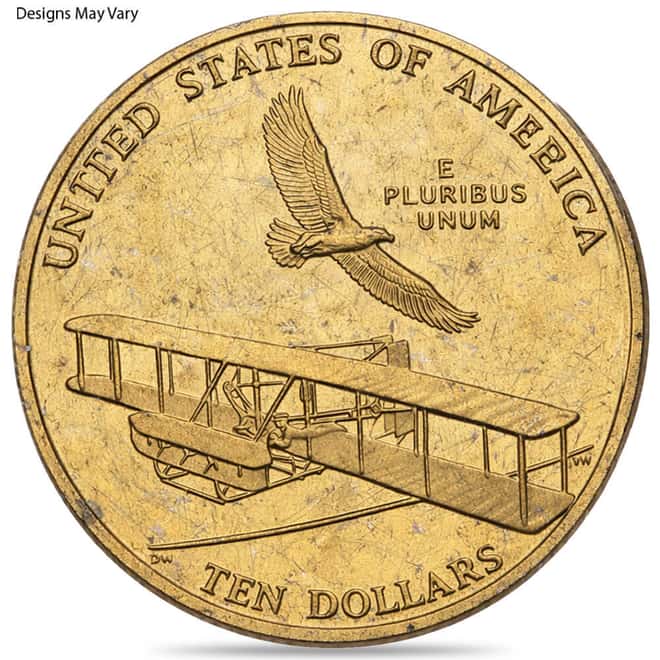 US Mint Gold $10 Commemorative Coins Scruffy (Random Year)