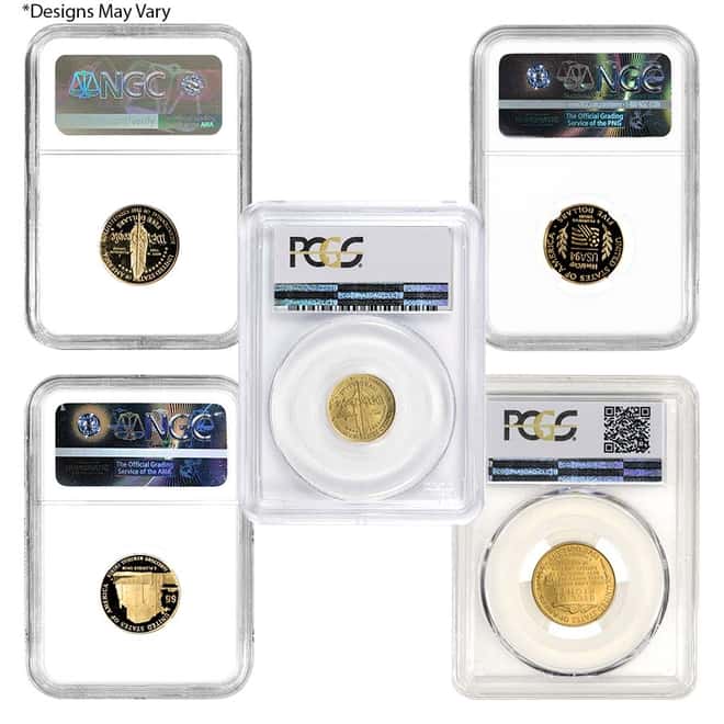 US Mint Gold $5 Commemorative Coins NGC/PCGS MS/PF 69 Random Year