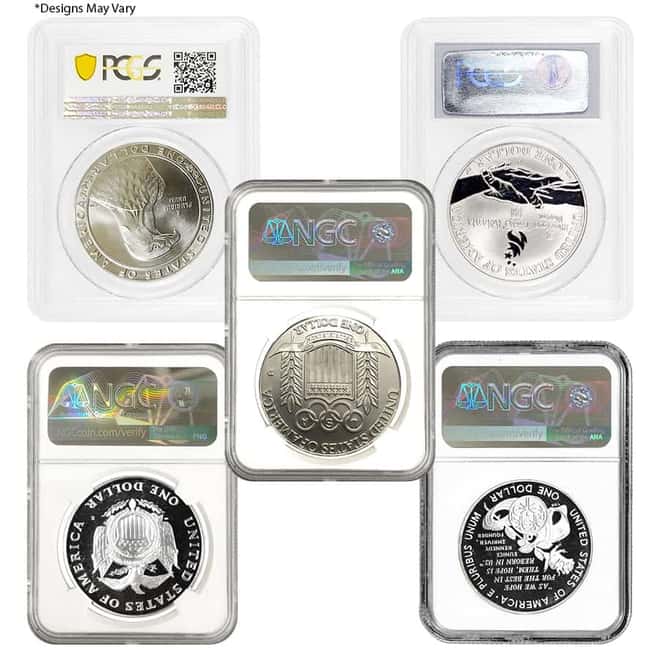 U.S. Mint $1 Silver Dollar Commemorative NGC/PCGS MS/PF 69 (Random Year)