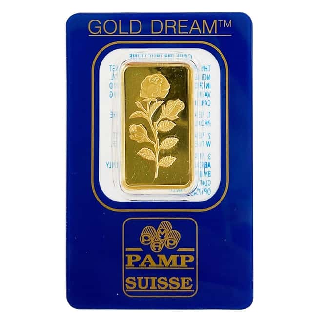 Vintage Assay - 10 gram Gold Bar PAMP Suisse Rosa .9999 Fine
