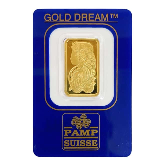 Vintage Assay - 5 gram Gold Bar PAMP Suisse Lady Fortuna .9999 Fine