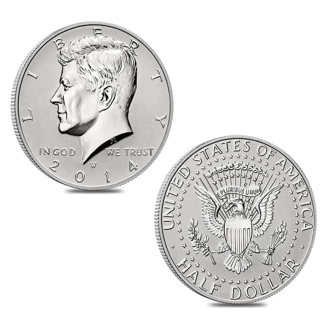 2014 Kennedy Silver Half-Dollar 50th Ann 4-Coin Set (In Cap)