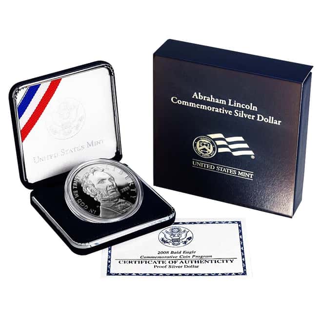 2009-P Abraham Lincoln Proof Silver Dollar (w/Box & COA)