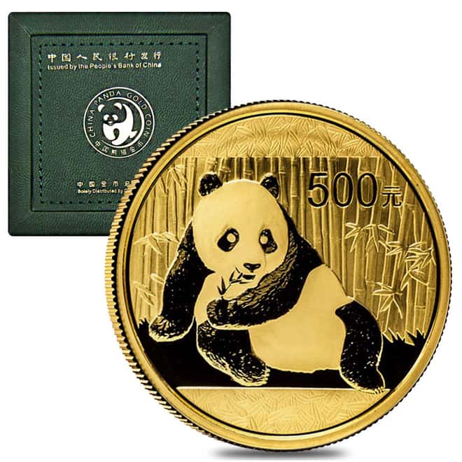 2015 1 oz Chinese Gold Panda 500 Yuan (Sealed, w/Box & Coa) 
