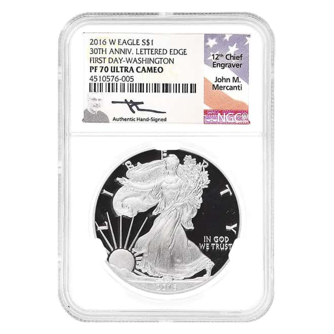 2016-W 3 oz Proof Silver American Eagle 3-Coin Set NGC PF 70 UCAM FD (John M. Mercanti)