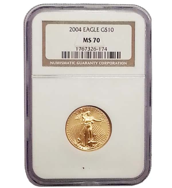 2004 1/4 oz $10 Gold American Eagle NGC MS 70
