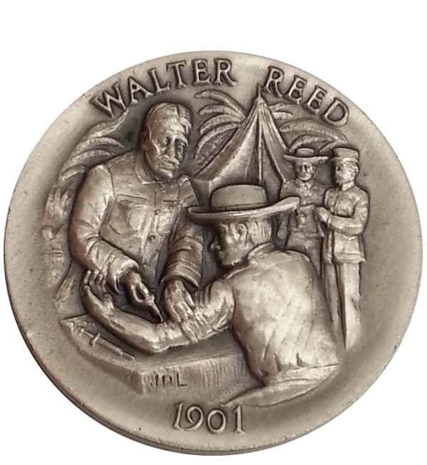 1901 Walter Reed 1.080 oz Sterling Silver .925 High Relief Medal