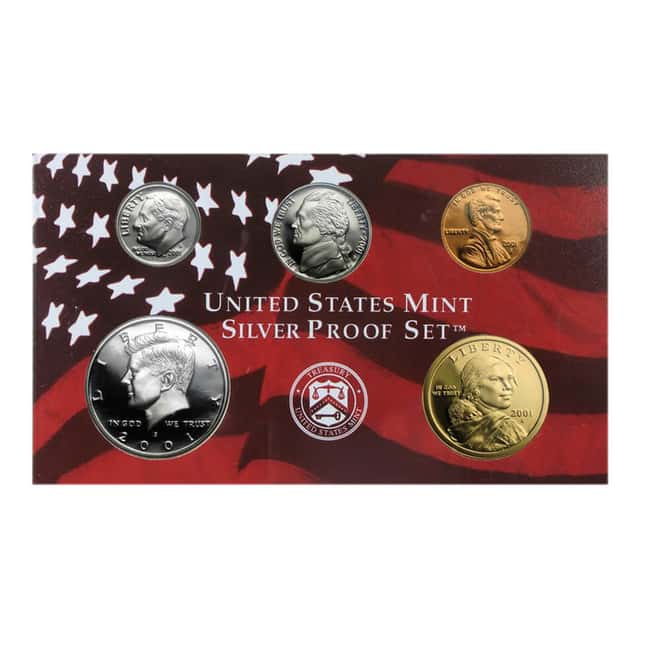 2001-S US Mint Proof Silver Set (w/Box & COA)