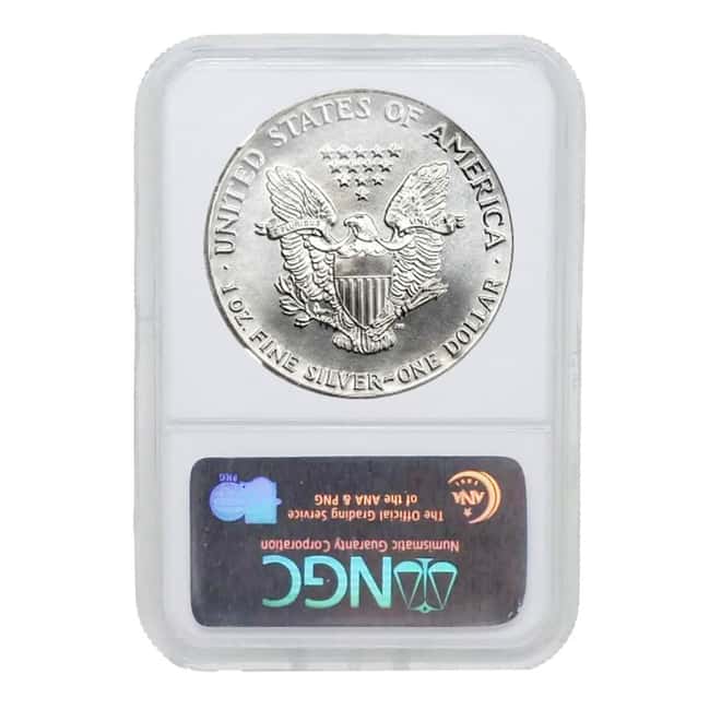 1989 1 oz Silver American Eagle $1 Coin NGC MS 69
