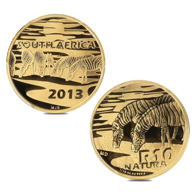 2011-2013 0.3 oz South Africa Nature's Families Natura Proof Gold 3-Coin Set